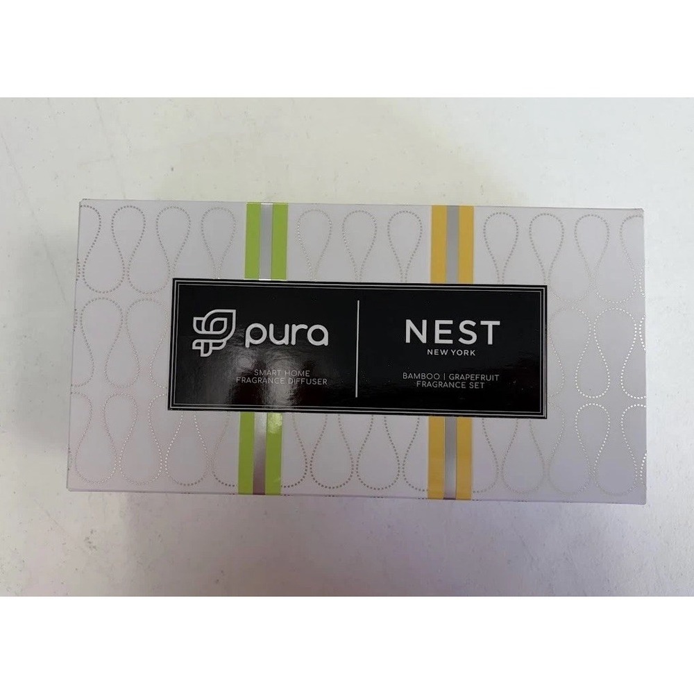 NEST New York Pura Smart Home Fragrance Diffuser Set Grapefruit And Bamboo NIB